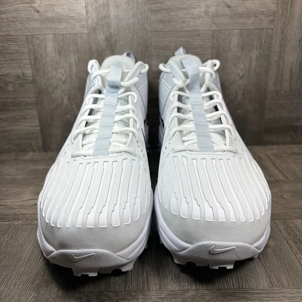 Nike Force Zoom Savage 3 Pro Mens Size 15 White Football Cleats NEW FJ8163-105